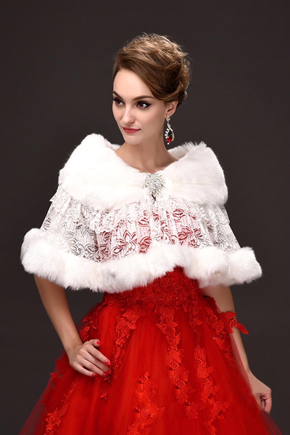 Fashion All Styles Bridal Faux - Stole Wedding Shawl ulasan dan harga