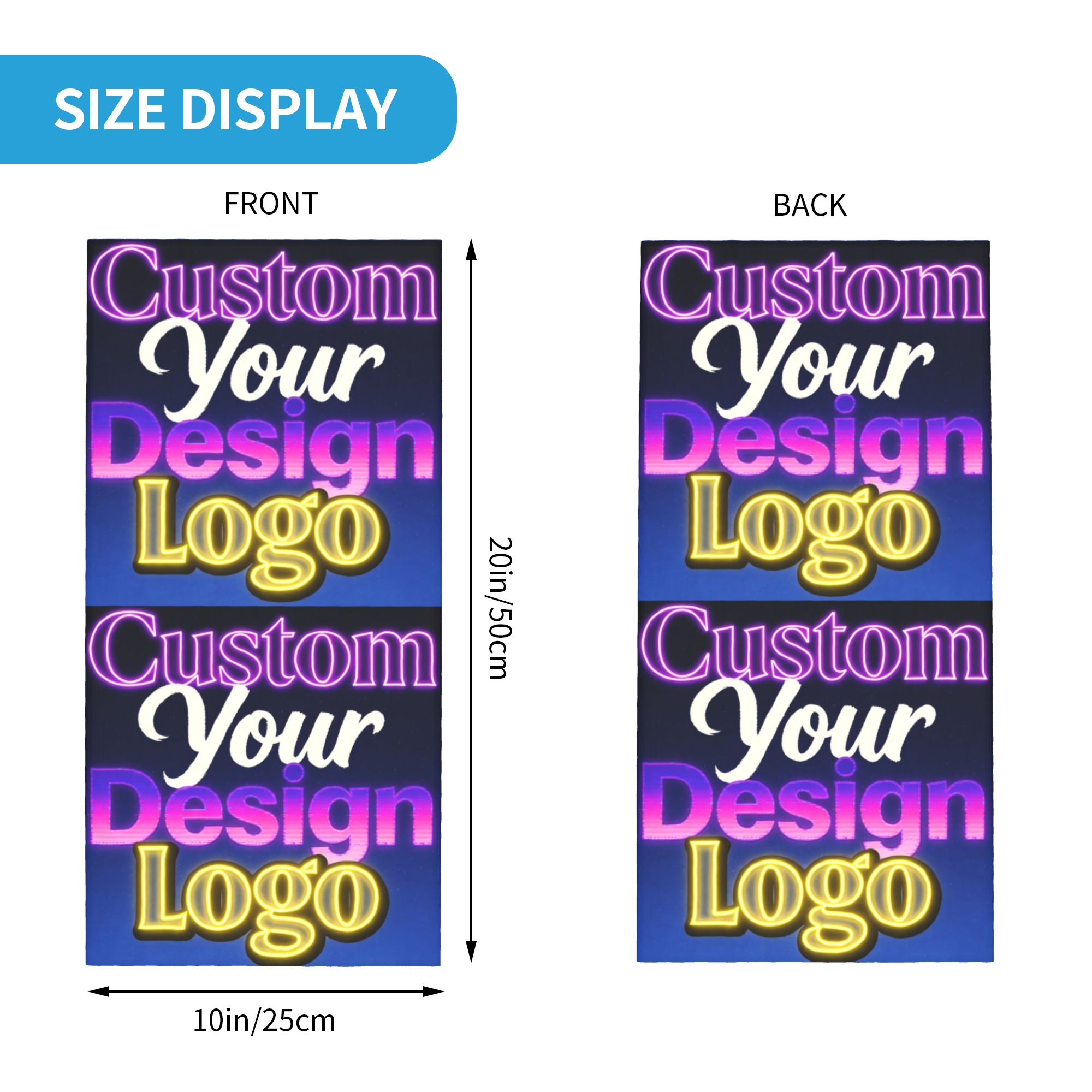 Custom Custom Your Design Logo - Neck Warmer Tube ulasan dan harga